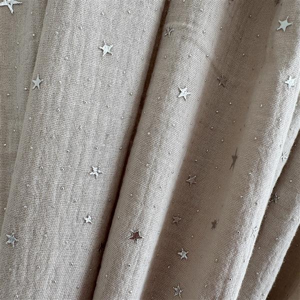 Grote foto mousseline klamboe met details voor bedhuis type a wit met gouden sterren kinderen en baby complete kinderkamers