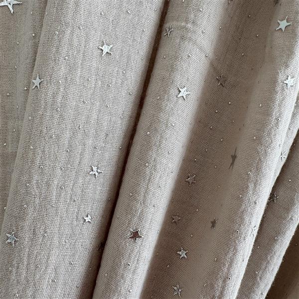Grote foto mousseline klamboe met details voor bedhuis type b wit met gouden sterren kinderen en baby complete kinderkamers
