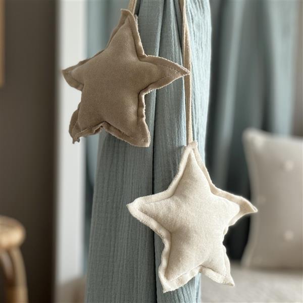 Grote foto mousseline klamboe met details voor bedhuis type a wit met gouden sterren kinderen en baby complete kinderkamers