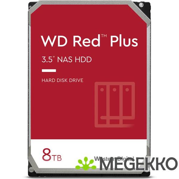 Grote foto western digital red plus wd80efpx 8tb computers en software harde schijven