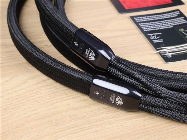 Grote foto audioquest dragon zero highend audio speaker cables 2 5 metre audio tv en foto onderdelen en accessoires