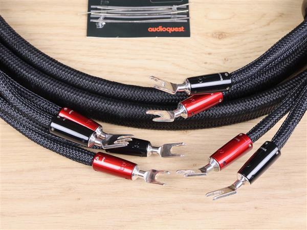 Grote foto audioquest dragon zero highend audio speaker cables 2 5 metre audio tv en foto onderdelen en accessoires