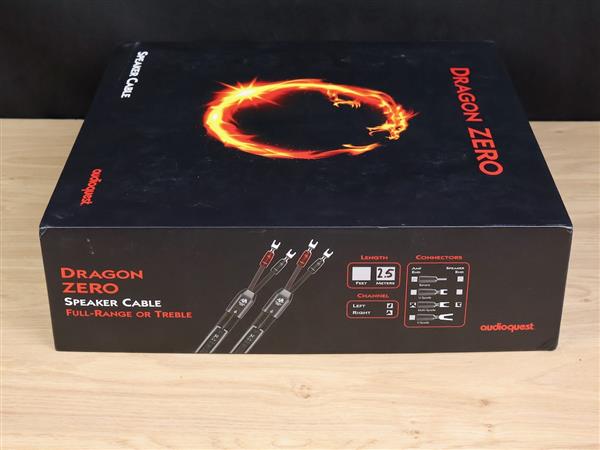 Grote foto audioquest dragon zero highend audio speaker cables 2 5 metre audio tv en foto onderdelen en accessoires