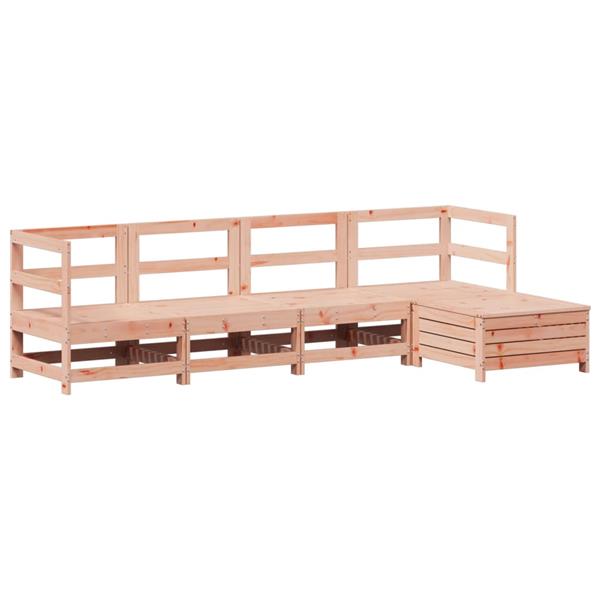 Grote foto vidaxl 5 delige loungeset massief douglas vurenhout tuin en terras tuinmeubelen