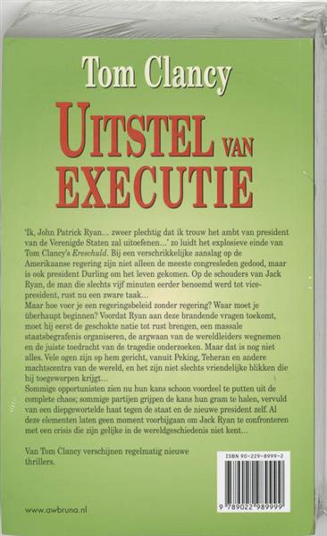 Grote foto uitstel van executie jack ryan co 9 boeken thrillers