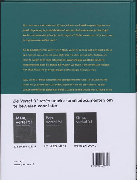 Grote foto opa vertel vertel s serie boeken psychologie
