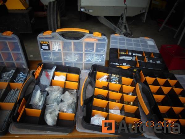 Grote foto perel organizer dozen met hardware doe het zelf en verbouw onderdelen en accessoires