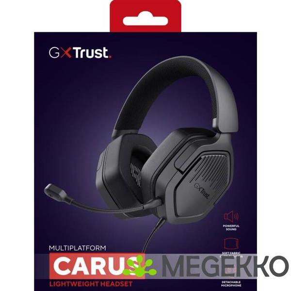 Grote foto trust gxt 492 carus headset zwart audio tv en foto koptelefoons