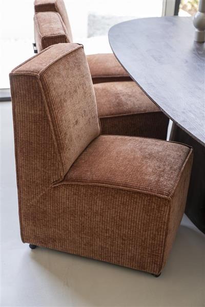 Grote foto eetkamerfauteuil james 73x52 cm met wieltjes verkrijgbaar in diverse kleuren huis en inrichting stoelen