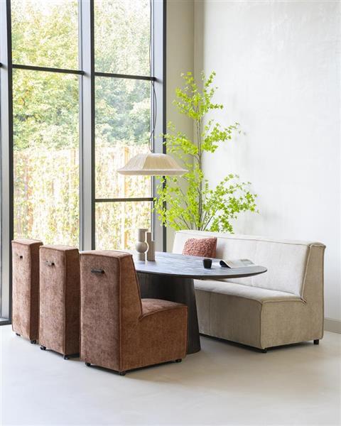 Grote foto eetkamerfauteuil james 73x52 cm met wieltjes verkrijgbaar in diverse kleuren huis en inrichting stoelen
