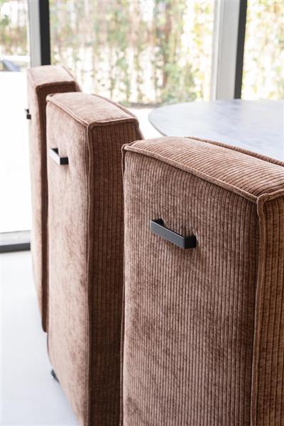 Grote foto eetkamerfauteuil james 73x52 cm met wieltjes verkrijgbaar in diverse kleuren huis en inrichting stoelen