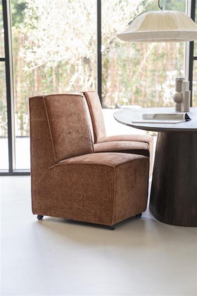 Grote foto eetkamerfauteuil james 73x52 cm met wieltjes verkrijgbaar in diverse kleuren huis en inrichting stoelen