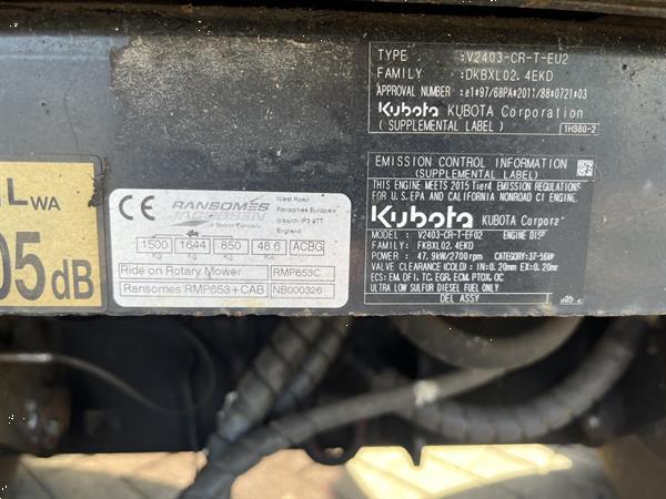 Grote foto ransomes mp653 3 delige grasmaaier gazonmaaier 2016 8400uur kubota diesel tuin en terras cirkelmaaiers