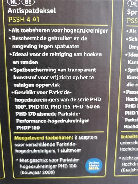 Grote foto antispatdeksel hogedruk reiniger tuin en terras hogendrukreinigers