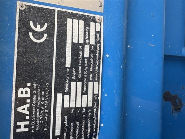 Grote foto hoogwerker schaarhoogwerker h.a.b. s152 12e doe het zelf en verbouw hoogwerkers