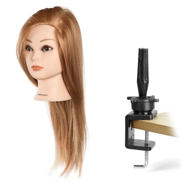 Grote foto oefenhoofd anabelle blond statief kleding dames sieraden