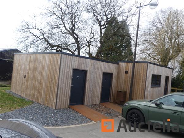Grote foto set van 4 containers omgebouwd tot kantine met keuken opslag en zijterras doe het zelf en verbouw containers