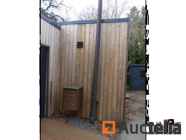 Grote foto set van 4 containers omgebouwd tot kantine met keuken opslag en zijterras doe het zelf en verbouw containers