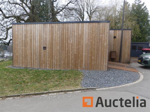 Grote foto set van 4 containers omgebouwd tot kantine met keuken opslag en zijterras doe het zelf en verbouw containers