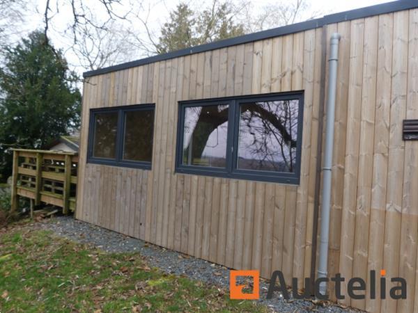 Grote foto set van 4 containers omgebouwd tot kantine met keuken opslag en zijterras doe het zelf en verbouw containers