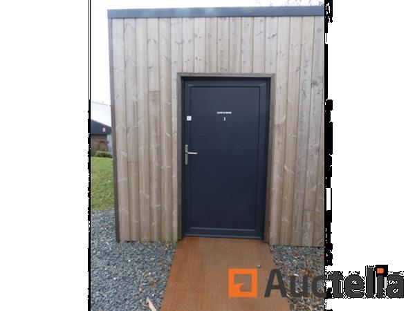 Grote foto set van 4 containers omgebouwd tot kantine met keuken opslag en zijterras doe het zelf en verbouw containers