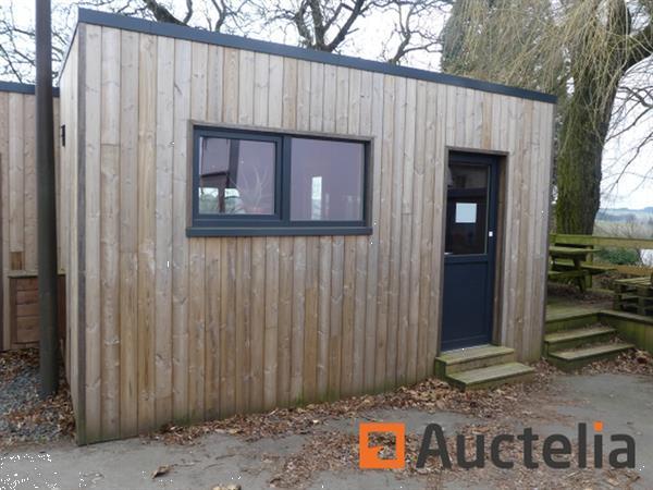 Grote foto set van 4 containers omgebouwd tot kantine met keuken opslag en zijterras doe het zelf en verbouw containers