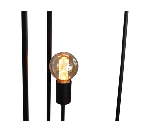 Grote foto vloerlamp fremont open frame 3 lichts 158 cm zwart metaal huis en inrichting eettafels
