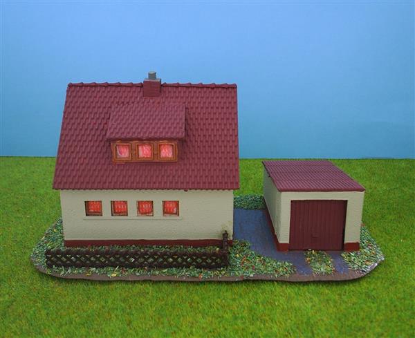 Grote foto huis met auto garage h0 ho nh144 hobby en vrije tijd h0