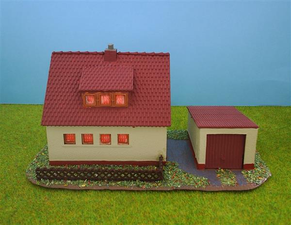 Grote foto huis met auto garage h0 ho nh144 hobby en vrije tijd h0