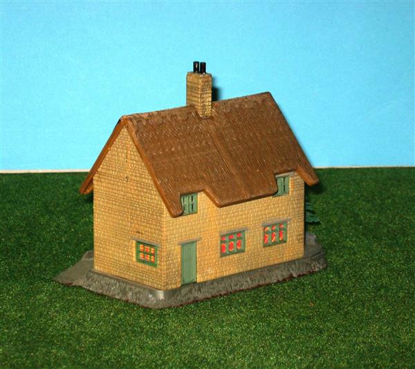 Grote foto huis met rieten dak h0 ho nh301 hobby en vrije tijd h0