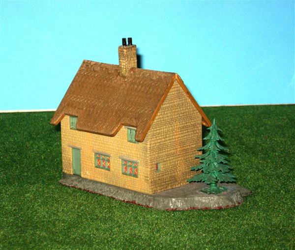 Grote foto huis met rieten dak h0 ho nh301 hobby en vrije tijd h0