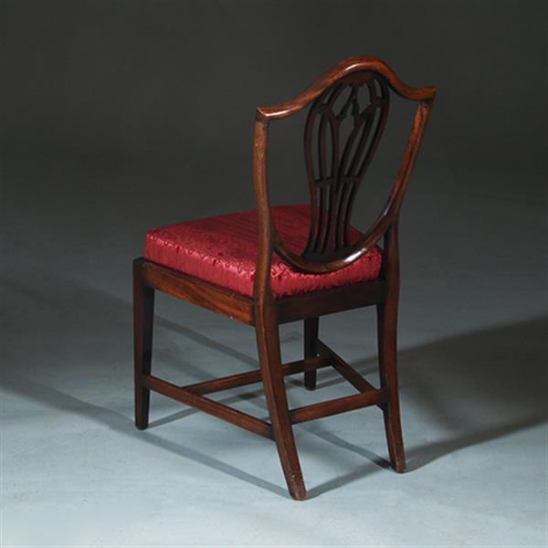 Grote foto zeer comfortabel stel van 8 regency eetkamerstoelen net nieuw gestoffeerd no.272000 antiek en kunst stoelen en banken