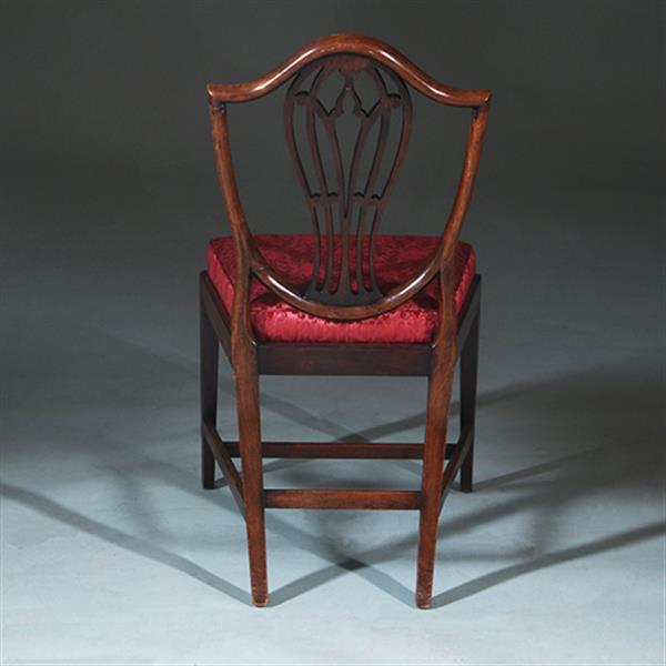 Grote foto zeer comfortabel stel van 8 regency eetkamerstoelen net nieuw gestoffeerd no.272000 antiek en kunst stoelen en banken