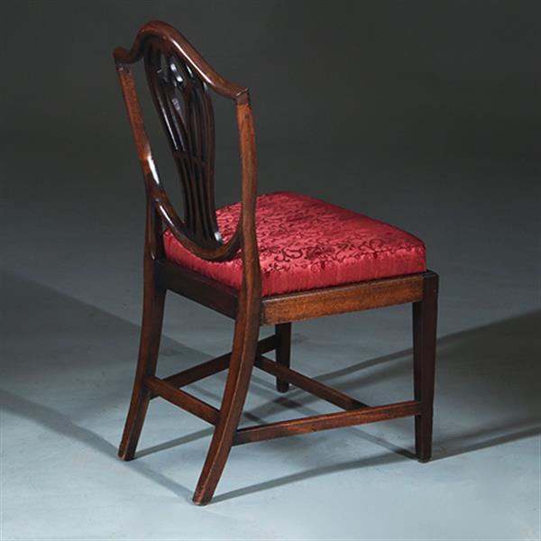 Grote foto zeer comfortabel stel van 8 regency eetkamerstoelen net nieuw gestoffeerd no.272000 antiek en kunst stoelen en banken