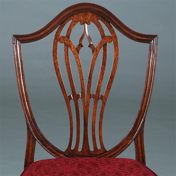 Grote foto zeer comfortabel stel van 8 regency eetkamerstoelen net nieuw gestoffeerd no.272000 antiek en kunst stoelen en banken