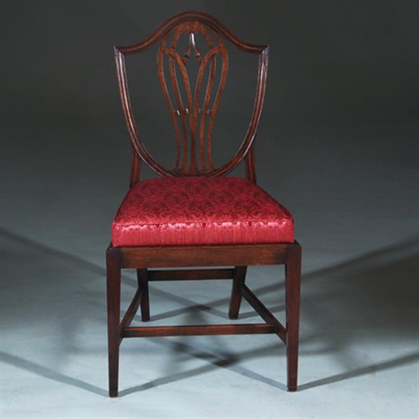 Grote foto zeer comfortabel stel van 8 regency eetkamerstoelen net nieuw gestoffeerd no.272000 antiek en kunst stoelen en banken