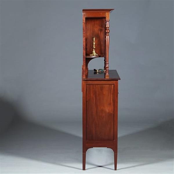 Grote foto strak en chique hollands massief mahonie buffet ca 1895 no.271725 antiek en kunst stoelen en banken