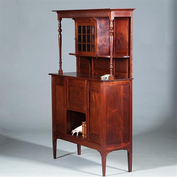 Grote foto strak en chique hollands massief mahonie buffet ca 1895 no.271725 antiek en kunst stoelen en banken