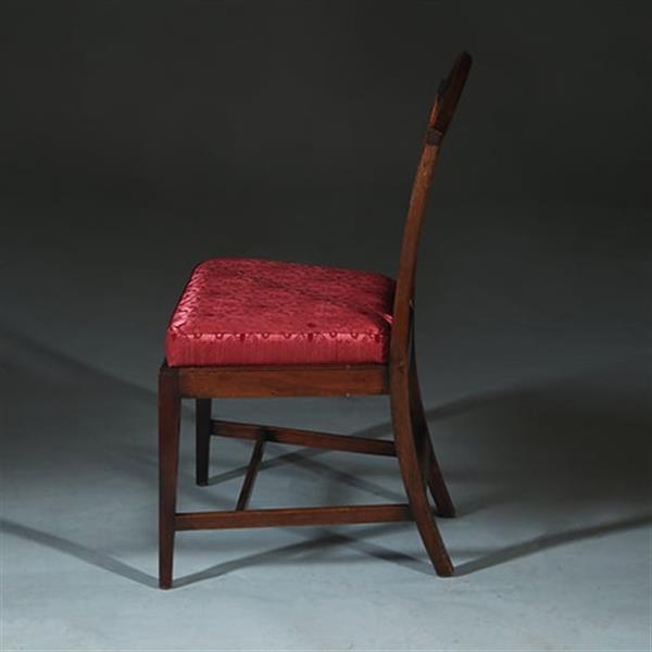 Grote foto zeer comfortabel stel van 8 regency eetkamerstoelen net nieuw gestoffeerd no.272000 antiek en kunst stoelen en banken
