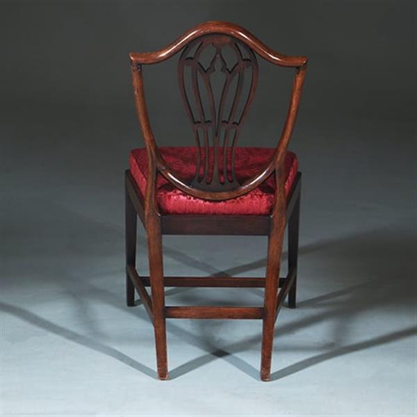 Grote foto zeer comfortabel stel van 8 regency eetkamerstoelen net nieuw gestoffeerd no.272000 antiek en kunst stoelen en banken