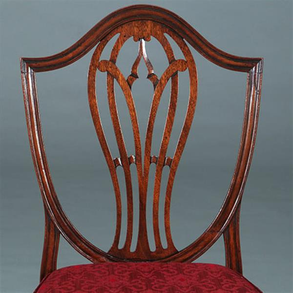 Grote foto zeer comfortabel stel van 8 regency eetkamerstoelen net nieuw gestoffeerd no.272000 antiek en kunst stoelen en banken