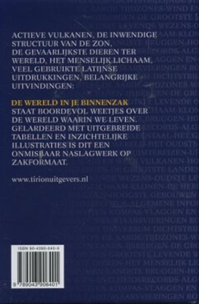 Grote foto de wereld in je binnenzak boeken wetenschap