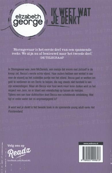 Grote foto ik weet wat je denkt het fluistereiland 2 boeken jeugd 13 jaar en ouder