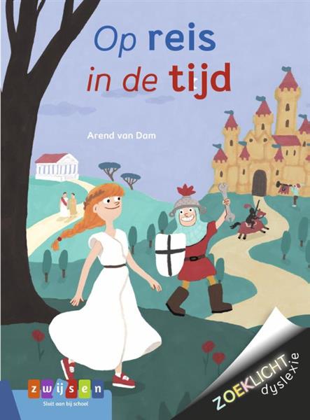 Grote foto op reis in de tijd zoeklicht dyslexie boeken jeugd 13 jaar en ouder