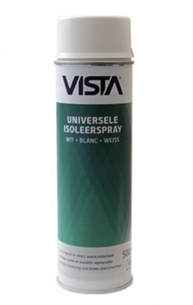 Grote foto vista isoleerspray 500ml wit nieuwste verpakking vi500 doe het zelf en verbouw verven en sierpleisters