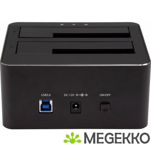 Grote foto startech.com sdock2u33v usb 3.0 3.1 gen 1 type b zwart hdd ssd dockingstation computers en software overige computers en software