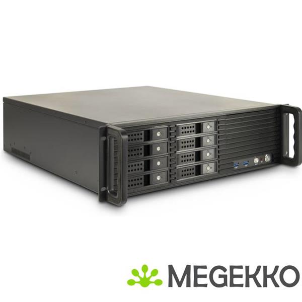 Grote foto inter tech 3u 3508 rack zwart computers en software behuizingen en kasten