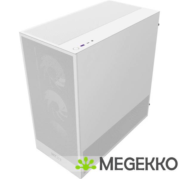 Grote foto nzxt h5 flow rgb white 2024 computers en software behuizingen en kasten