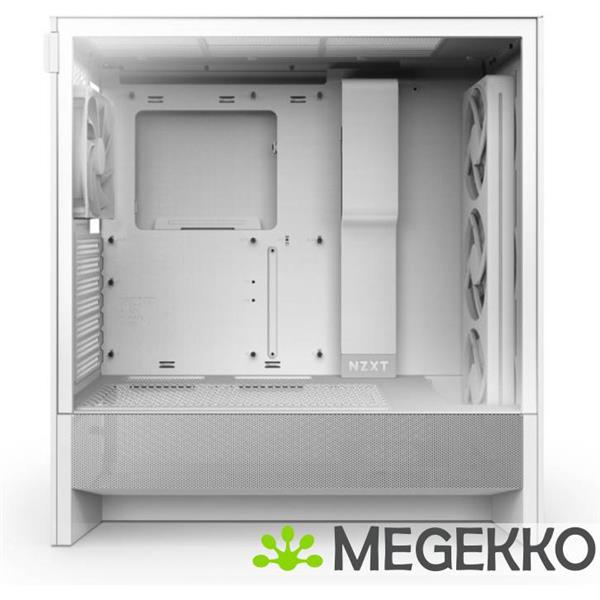 Grote foto nzxt h5 flow rgb white 2024 computers en software behuizingen en kasten