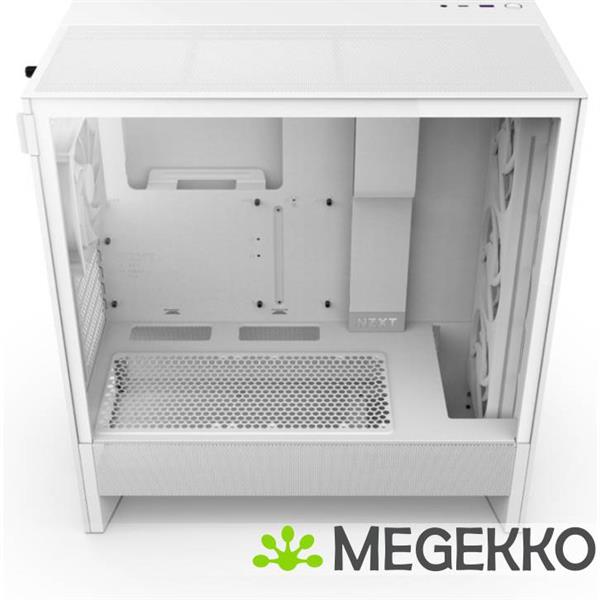 Grote foto nzxt h5 flow rgb white 2024 computers en software behuizingen en kasten